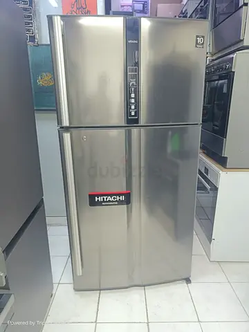 Hitachi stainless steel double-door 990 liters capcity refrigerator - good working condition