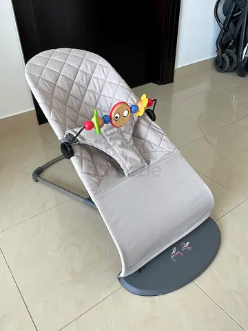 BabyBjörn Bouncer Bliss Woven- Sand Grey