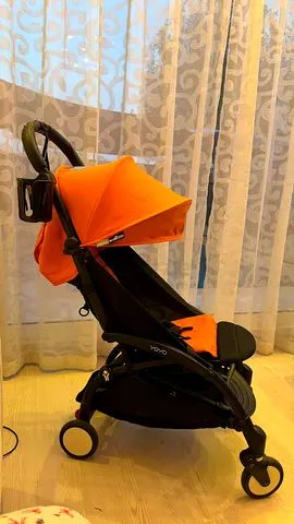 YOYO2 Compact Lightweight Baby Stroller Frame, 6+ Color Kit (Ginger), Cup Holder + Foot Rest