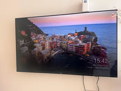 Philips 65-inch LED Smart TV - wall-mounted, good condition