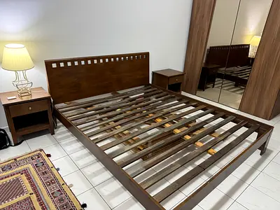 Bed Frame + 2 Side tables