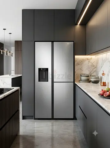 Samsung 3-Door Refrigerator & Freezer – Water Dispenser & Ice Maker | Premium Design