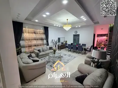 Luxury villa for sale in Al Yasmin area, with 5 bedrooms, living room, and majlis. Attractive price