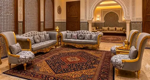 Traditional Middle Eastern / Persian Style Large Area Rug