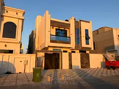 Luxury villa for sale in Al-Haliou. Two floors and a roof. Price includes registration and ownership