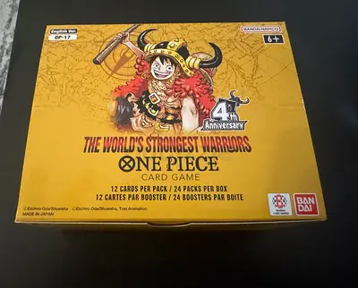 One Piece 17 TCG box brand new – The World's Strongest Warriors 4th Anniversary Booster Box