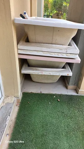 4 standard sized bath tubs for free.