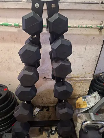 Dumbbells with rack