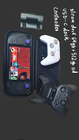 Steam deck 512gb with dock and controller