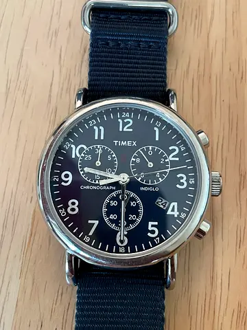 Timex Chronograph Men's Watch with Nylon Strap - Working