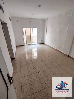 A room, living room, and balcony with a wonderful view in Al Majaz 3. A clean and tidy apartment wit