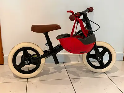 Btwin kids Balance Bike (no pedals) with Helmet and pads — Good Condition