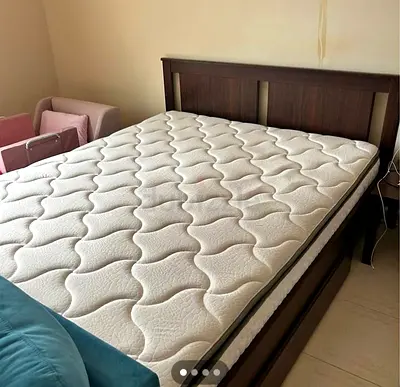 Ikea queen size bed with mattress