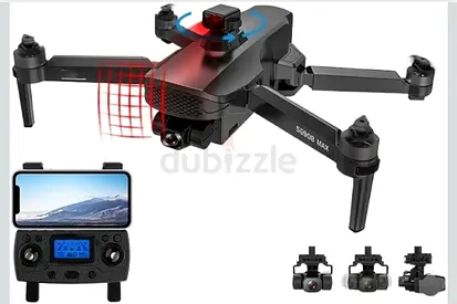Foldable 4K GPS Drone with 3-Axis Gimbal, Obstacle Avoidance and Controller