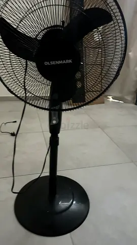 Olsenmark Black Pedestal Standing Fan - Used, Working