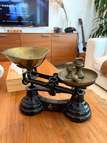 Librasco vintage retro balance scale, Made in England