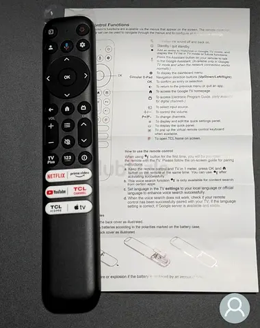 TCL TV Remote Control brand new (free delivery)