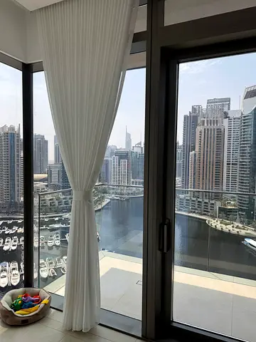 Premium Floor-to-Ceiling Sheer Curtains with Rails – Set of 4 – 300 × 300 cm Each