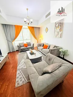 Sharjah, Al Khan, Al Shati 2 Tower: A fully furnished apartment (hotel-style) available for first-t