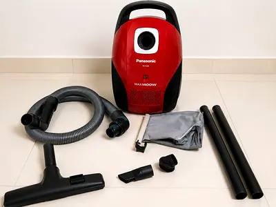 Panasonic MC-CG520 Compact Canister Vacuum Cleaner – Red | 1400W | Complete Set with All Accessories