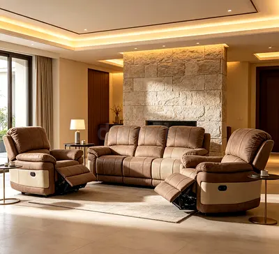 Sofa Dawson Recliner Fabric 3+2+1