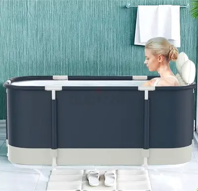 Large Waterproof Portable Non-Inflatable Folding Soaking Spa Bathtub Barrel