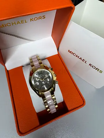 Michael Kors watch 2 tone with Box and Case