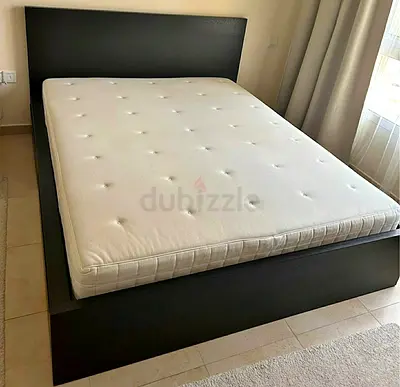Ikea Queen size bed with mattress available in perfect condition