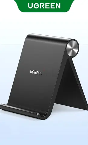 UGREEN Adjustable Aluminum Foldable Phone & Tablet Stand - Black
