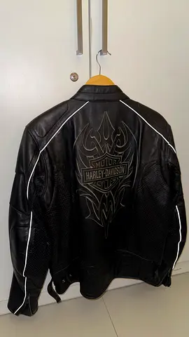 Harley-Davidson Genuine Leather Motorcycle Jacket Rare, Size M
