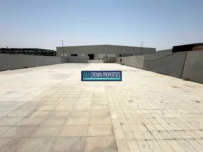 PAY 12 CHEQUE PAYMENT OPEN YARD 13000 SQFT FRONT OF ROAD IN AL SAJJA SHARJAH