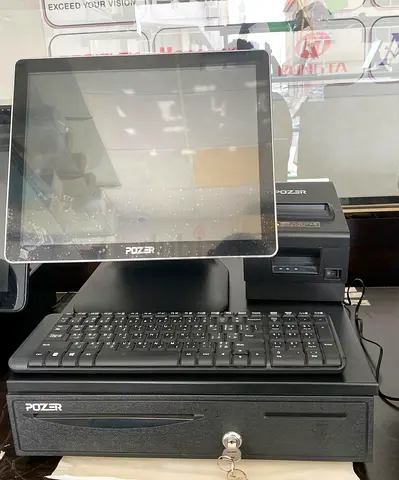 Pozer z 5030 1month used POS billing machine with full warranty full set with billing software