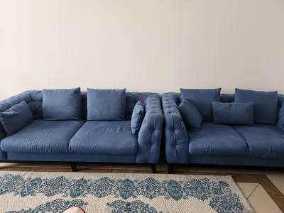 Blue 2+3-seater Sofa Set (2 pieces) in good condition