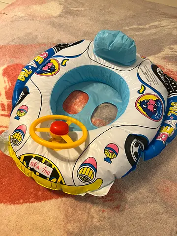 Inflatable Baby Float Ring with Steering Wheel