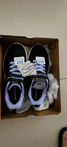 Skechers Kids Black & Purple Sneakers - Brand New in Box. Size 35