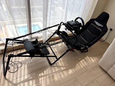 (FULL SETUP) Logitech G29 Driving Force Wheel/Pedals and Formula Lite Pro Racing Simulator Cockpit