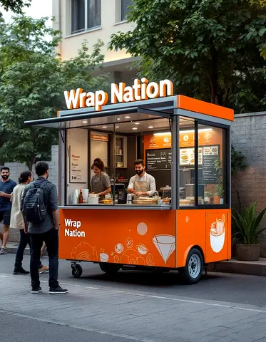 Mobile Food Cart / Street Food Kiosk — Ready-to-eat