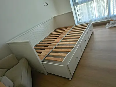 IKEA hamness daybed with 3 big storage drawers and 2 IKEA mattresses.