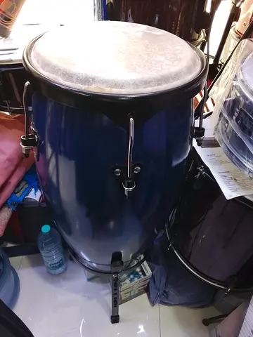Conga drum in good used condition - blue finish