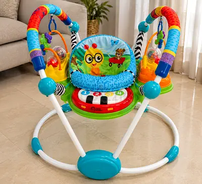 Baby Activity Jumper with Toys and Music — Gently Used