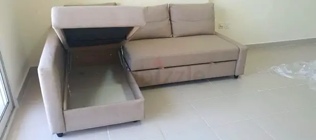 L-shaped Sofa Bed with Storage