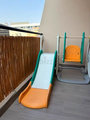 Toddler slide and swing set