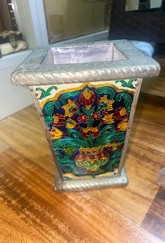 Designed flower vase-15cm height