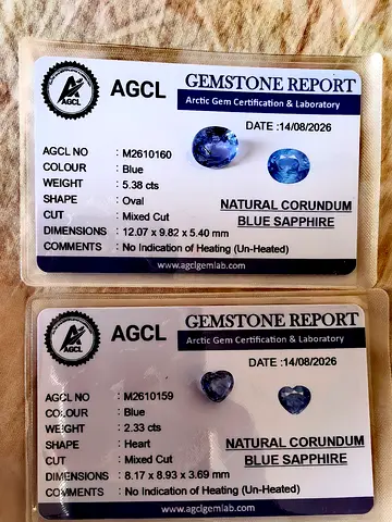 Natural blue sapphire