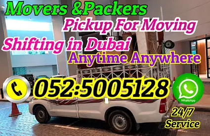 Movers & Packers Pickup Truck for Shifting — 24/7 Dubai Moving Service