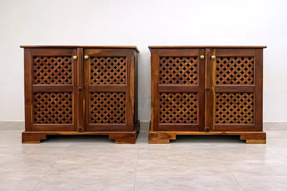 Marina Home Solid Wood Storage Cabinets
