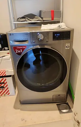 LG 2-in-1 Front Load Washer Dryer (Silver) - New Condition 10/7 kg