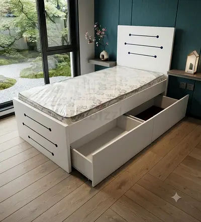 Single Bed With 2 Storage Drawer Storage Bed New For Sale