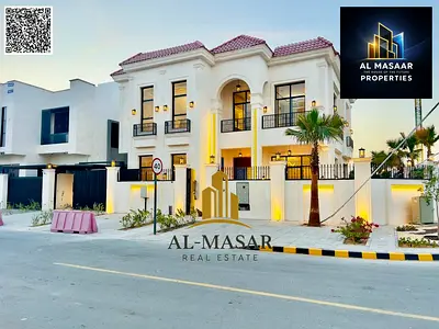 فيلا فاخرة بتصميم عصري خلف حديقه الحميديه مسبح مغطى سعر يشمل الكهرباء والمياه والمكيفات تملك حر
