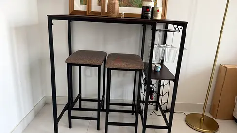 bar with stools